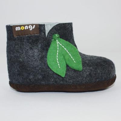 Kinderpantoffels van Vilt (Zwart - Maat 28) Kinderpantoffels van Vilt (Zwart - Maat 28)