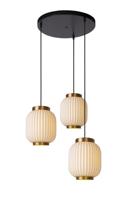 Lucide GOSSE - Hanglamp - 3xE27 - Wit - thumbnail