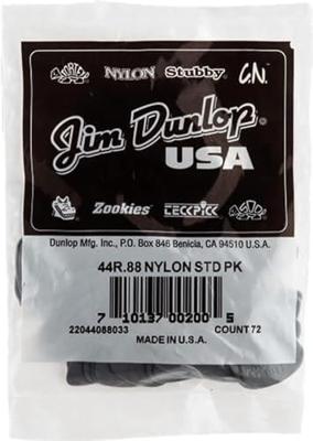 Dunlop Nylon Standard 0.88mm plectrum donkergrijs Dunlop Nylon Standard 0.88mm plectrum donkergrijs