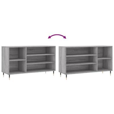 VidaXL Schoenenkast 102x36x60 cm bewerkt hout sonoma grijs