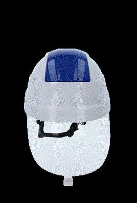 KS Tools 1170135 117.0135 Veiligheidshelm EN 397, EN 50365 DIN 166, DIN 167, DIN 168, DIN 170 Wit, Blauw