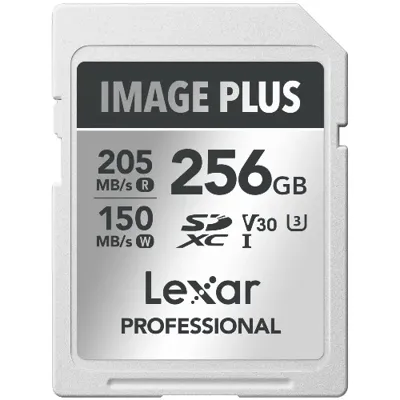 Lexar Image Plus 256GB SDXC UHS-I V30 - R205/W150 MB/s Lexar Image Plus 256GB SDXC UHS-I V30 - R205/W150 MB/s