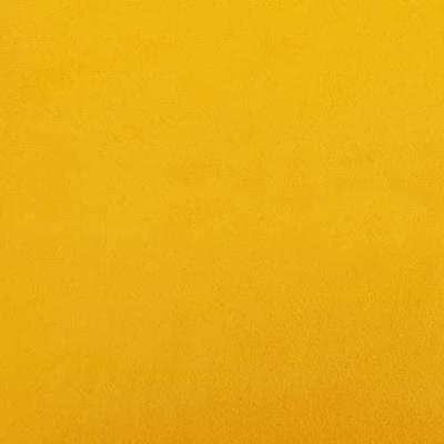 Schommelstoel met massief rubberwood poten fluweel geel