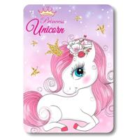 Unicorn fleece deke 100 x 140 cm - thumbnail