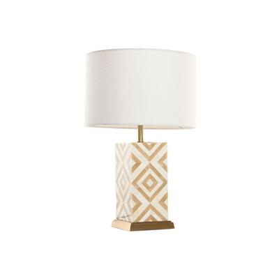 Bureaulamp Home ESPRIT Wit Beige Gouden 50 W 220 V
