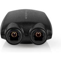 Nedis TosLink-Adapter | Toslink Female | 2x TosLink Female | Splitter | Zwart | 1 stuks - CAGB25940BK CAGB25940BK - thumbnail