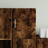 Wandkast 30x42,5x40 cm bewerkt hout gerookt eikenkleurig - thumbnail