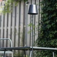 QAZQA Buiten vloerlamp zwart incl. LED 3-staps dimbaar op solar - - thumbnail