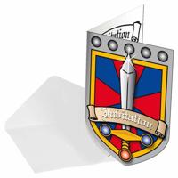 Folat BV Ridder uitnodigingen, 8st. - thumbnail