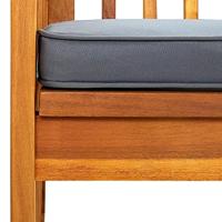 Tuinbank met kussen 147 cm massief acaciahout - thumbnail