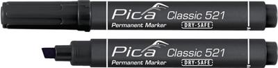 Pica Permanentmarker | zwart | streepbreedte 2-6 mm | spitse punt | 10 stuks - 521/46 - 521/46 Pica Permanentmarker | zwart | streepbreedte 2-6 mm | spitse punt | 10 stuks - 521/46 - 521/46