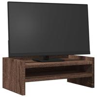 VidaXL Monitorstandaard 42x24x16 cm bewerkt hout bruin eikenkleurig - thumbnail
