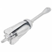 VidaXL Anker inklapbaar 4 kg thermisch verzinkt gietijzer zilver - thumbnail