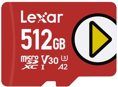 Micro SD-Kaart Lexar LMSPLAY512G-BNNNG 512 GB Micro SD-Kaart Lexar LMSPLAY512G-BNNNG 512 GB