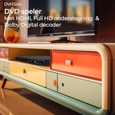 Denver DVH-1245 DVD-speler Zwart
