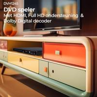 Denver DVH-1245 DVD-speler Zwart - thumbnail