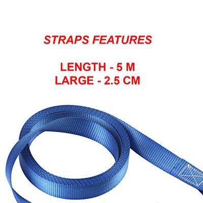 Masterlock 4 Spanbanden met S-haak, 0,5m, blauw - 4367EURDAT 4367EURDAT