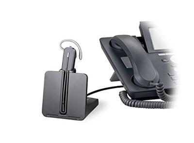 Plantronics - CS540 DECT-headset - draadloze headset met één oor (mono), 3 verschillende draagstijlen - aansluiting op een bureautelefoon - microfoon met ruisonderdrukking en bereik tot 120 m