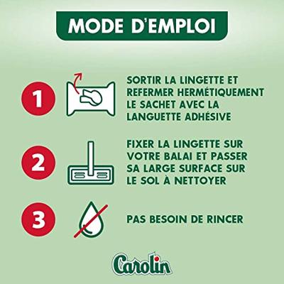 Carolin Carolin Schoonmaakdoekjes Parket met Lijnolie -15st