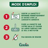 Carolin Carolin Schoonmaakdoekjes Marseillezeep - 15st - thumbnail