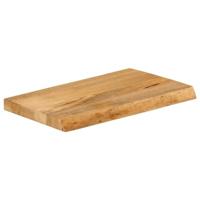 Tafelblad met natuurlijke rand 40x20x3,8 cm massief mangohout - thumbnail