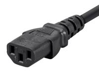 Monoprice 106329 3ft 18AWG Power Extension Cord Kabel met 3 Dirigent PC - Zwart - thumbnail