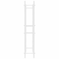 Wijnrek voor 72 flessen metaal wit - thumbnail