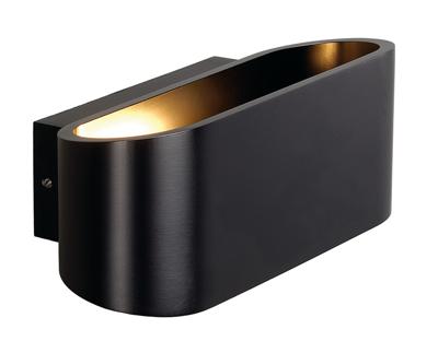 SLV WandlampOssa R7S 18cm zwart - 151450