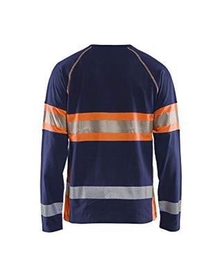 Blåkläder High-Vis T-Shirt lange mouwen 35101030 | Marineblauw/Oranje | Maat XL - 7330509714072