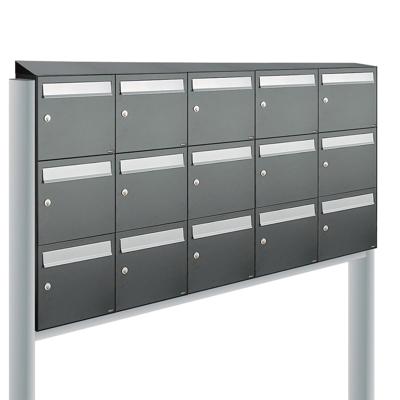 Allux Flow Set 5-Breed, 3-Hoog Met Dak Op Statief Antraciet - 40040065_5x3ds