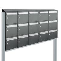 Allux Flow Set 5-Breed, 3-Hoog Met Dak Op Statief Antraciet - 40040065_5x3ds - thumbnail