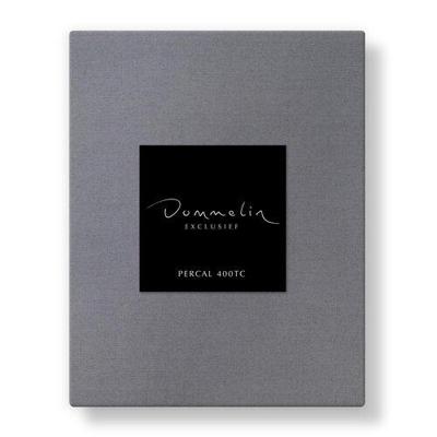 Dommelin Dommelin Split Topper Hoeslaken Uni Percal 400TC 750 Zink 210x210/9 S90