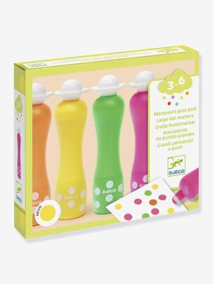 4 Dikke stippen stiften DJECO geel