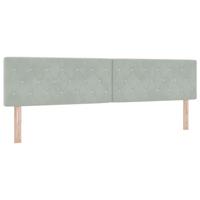 Boxspringbed met donkergrijs fluwelen matras 80x200 cm - thumbnail