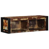 Tv-meubel 80x30x25 cm massief gerecycled hout meerkleurig - thumbnail
