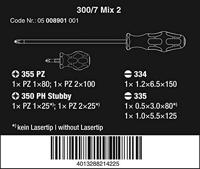 Wera 300/7 Mix 2 Schroevendraaierset Elektronica, Werkplaats 7-delig - thumbnail