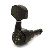 Graph Tech PRL-8311-B0 Ratio Electric locking stemmechanieken 3x3 met contemporary buttons zwart - thumbnail
