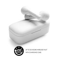 Boompods Bassline TRUE Draadloze Oordopjes - Bluetooth In-Ear Hoofdtelefoon, Water/Zweetbestendig, Compacte Reizen Opladen Case, Instant Connection, TWS (Wit) BTWSWH - thumbnail