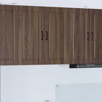 Keukenkast met plank Bruin Eiken 80 x 31 x 80 cm Bewerkt hout - thumbnail