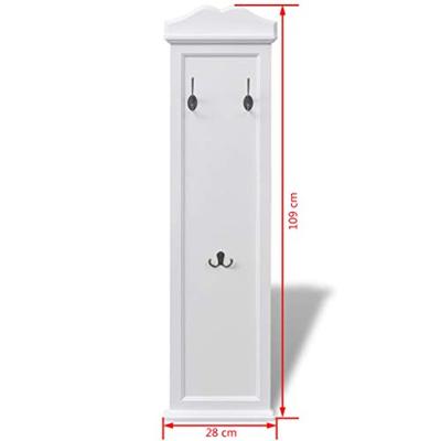 VidaXL Kapstokken wit 2 st VidaXL Kapstokken wit 2 st
