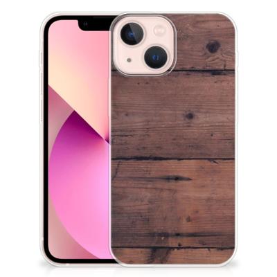 iPhone 13 mini | Bumper Hoesje | Old Wood