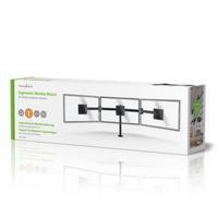 Nedis ergotmm100bk ergonomische monitorbeugel drie monitor-armen draai- en kantelbaar zwart - thumbnail