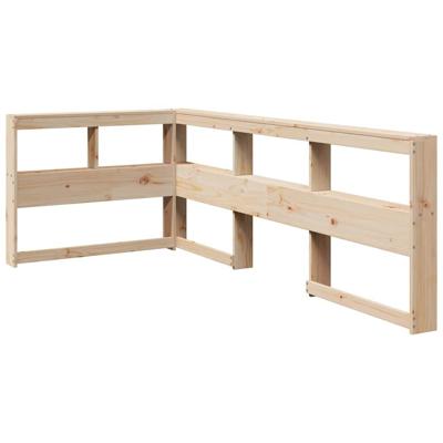 Bed met boekenkast zonder matras massief grenenhout 90x200 cm - thumbnail