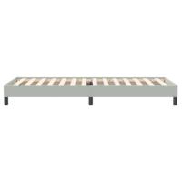 Boxspring zonder matras fluweel lichtgrijs 80x220 cm - thumbnail