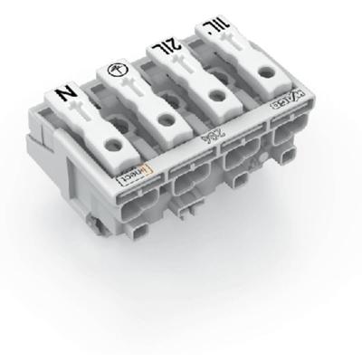 WAGO 294-8024 WAGO GmbH & Co. KG Netaansluitingsklem Flexibel: - Massief: 0.5-2.5 mm² Aantal polen: 4 500 stuk(s) Wit