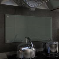 VidaXL Spatscherm keuken 80x40 cm gehard glas wit - thumbnail
