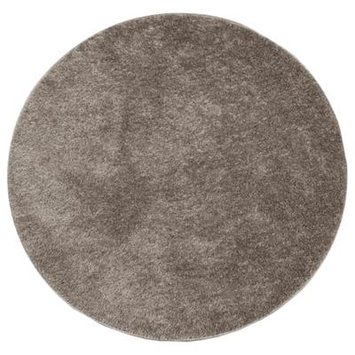 Vloerkleed hoogpolig glanzend 80 cm grijs