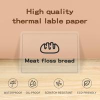 NIIMBOT A2G88318801 Etiketten (rol) 40 x 30 mm Transparant 230 stuk(s) Universele etiketten - thumbnail