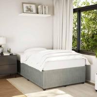 Bedframe zonder matras 120x190 cm fluweel lichtgrijs - thumbnail