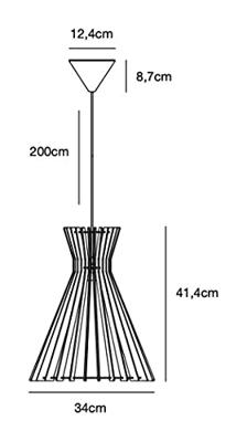 Hanglamp GROA naturel